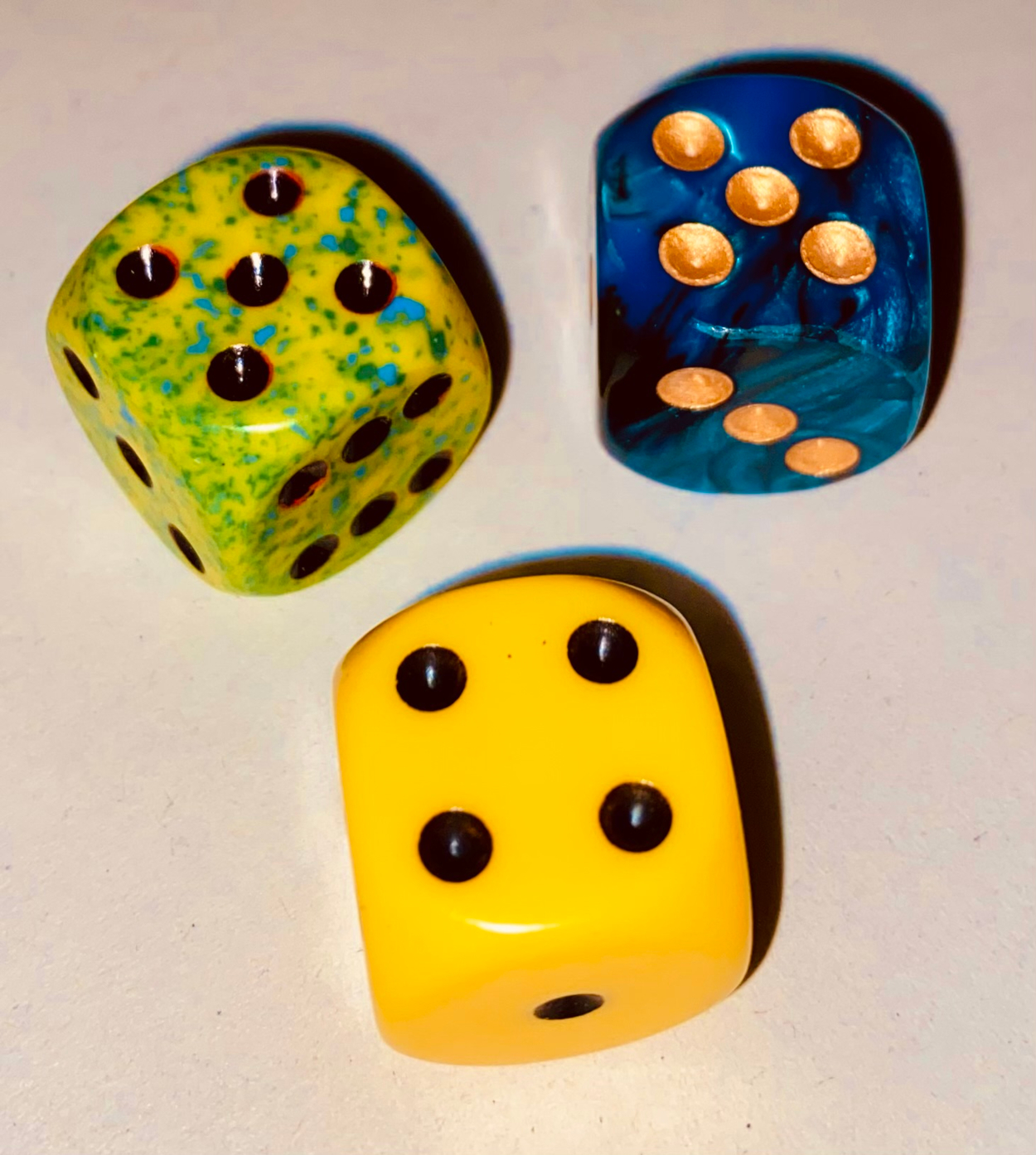 Foto dreier Würfel